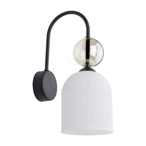 Kontrollera Sophia Cognac vit vägglampa 1 Xe14