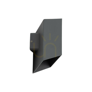 Cube Gray LED-vägglampa IP 54 small 2