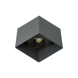 Cube Gray LED-vägglampa IP 54 small 4