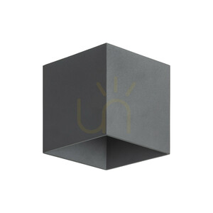 Cube Gray LED-vägglampa IP 54 small 0
