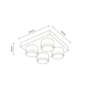 Brix Red taklampa 4 Xgx53 small 7