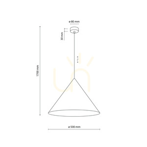 Cono XL Ny brun taklampa 1 XE27 small 9