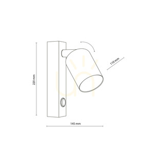 Nex Sabia vägglampa 1 XGU10 small 6