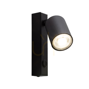 Nex svart vägglampa 1 XGU10 small 2