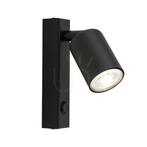 Nex svart vägglampa 1 XGU10 small 3