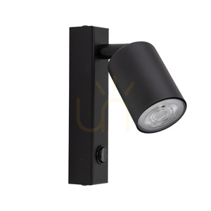 Nex svart vägglampa 1 XGU10 small 0