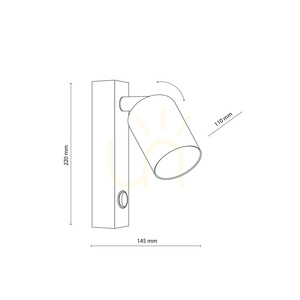 Nex vit vägglampa 1 XGU10 small 3