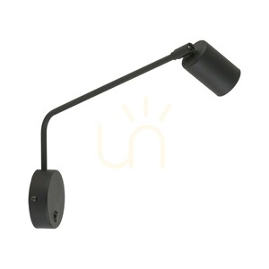 Nex svart vägglampa 1 XGU10 small 6