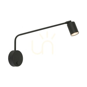 Nex svart vägglampa 1 XGU10 small 7