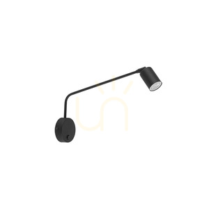 Nex svart vägglampa 1 XGU10 small 0