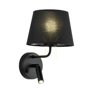 Maja svart vägglampa 1 Xe27 / 1 Xg9 small 5