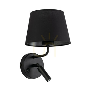 Maja svart vägglampa 1 Xe27 / 1 Xg9 small 6
