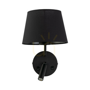 Maja svart vägglampa 1 Xe27 / 1 Xg9 small 8