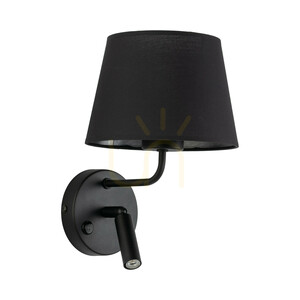 Maja svart vägglampa 1 Xe27 / 1 Xg9 small 0
