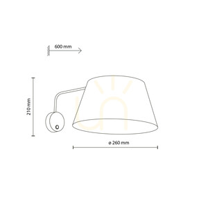 Formo Sabia Len vägglampa 1 Xe27 small 8