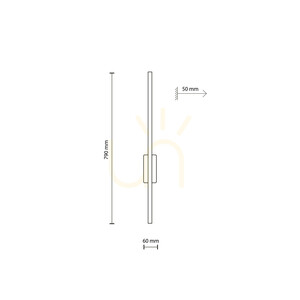 Flash New – brun vägglampa i trä, M 1 LED small 7