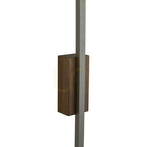 Flash New – brun vägglampa i trä, L 1 LED small 2