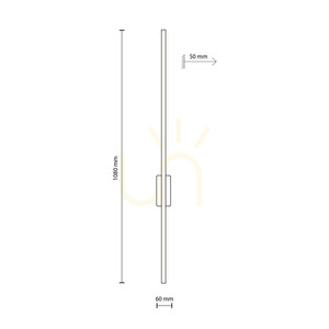 Flash New – brun vägglampa i trä, L 1 LED small 7