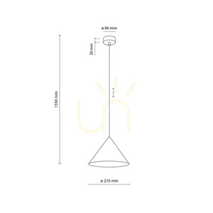 Cono S Navy taklampa 1 Xe27 small 8