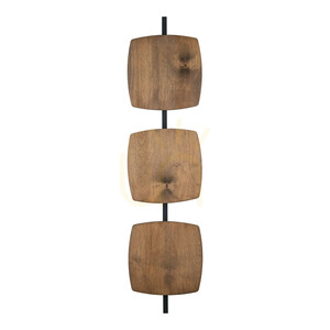 Selva L LED-vägglampa i valnöt small 9