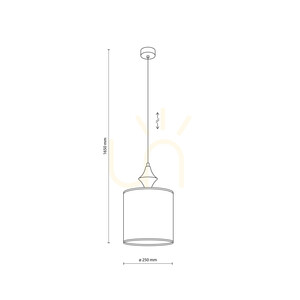 Amura New Brown taklampa 1 Xe27 small 10