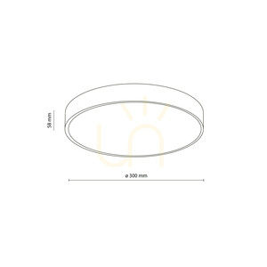 Velis Black 24 W LED-taklampa IP54 small 10