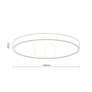 Velis White 60 W LED-taklampa IP54 small 9