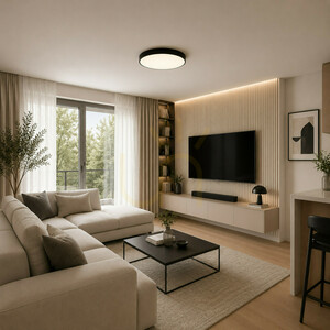 Velis Black 40 W LED-taklampa IP54 small 1
