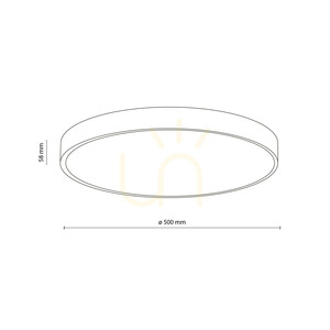 Velis Brown 40 W LED-taklampa IP54 small 10