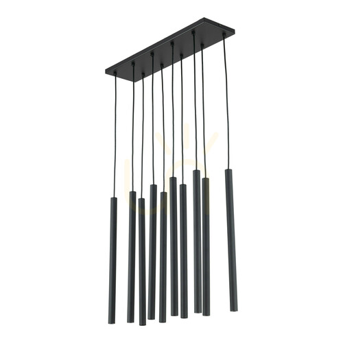 Kontrollera Ferro Black taklampa, 10 Xg9-remsa