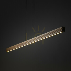 Viga Wood LED-pendellampa i borstad furu och valnöt small 2