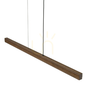 Viga Wood LED-pendellampa i borstad furu och valnöt small 6