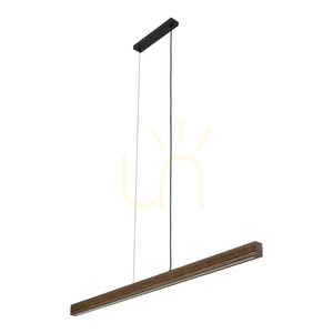 Viga Wood LED-pendellampa i borstad furu och valnöt small 0