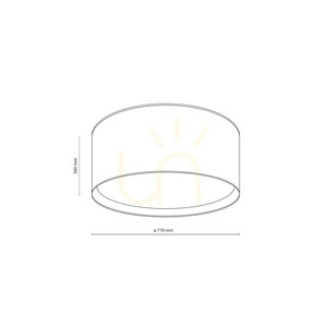 Largo Linen taklampa 6 Xe27 small 6