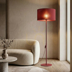 Dalum Burgund golvlampa 1x E27 small 1
