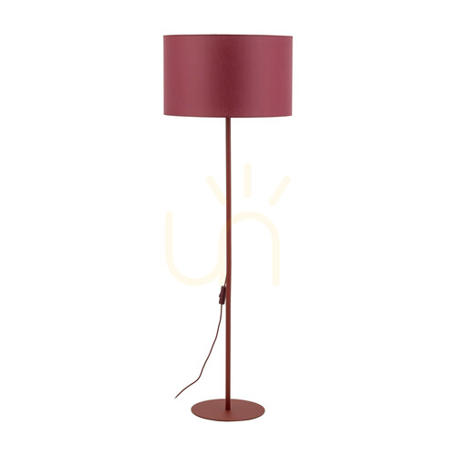 Kontrollera Dalum Burgund golvlampa 1x E27