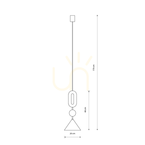 Kontrollera DROPS COLOR E 11192 Nowodvorski taklampa