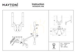 Vägglampa VIGO MOD620WL-04B Maytoni small 4