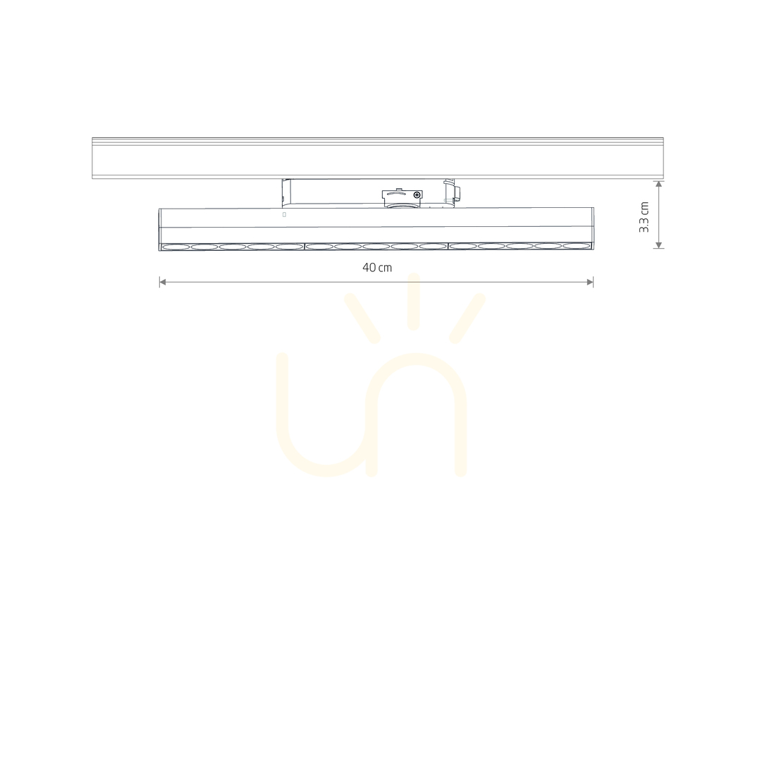 Utsikt PROFILE FOCUS LINEAR LED 15W 12395 Spårbelysningsarmatur från Nowodvorski PROFILE FOCUS LINEAR LED 15W 12395 Spårbelysningsarmatur från Nowodvorski