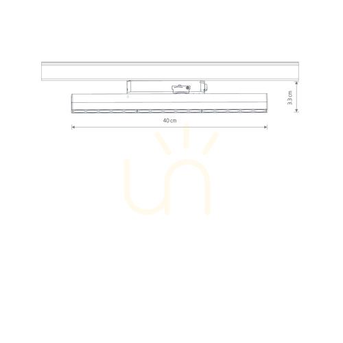 Kontrollera PROFILE FOCUS LINEAR LED 15W 12397 Spårbelysningsarmatur från Nowodvorski
