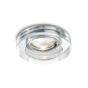 Infälld takarmatur Ideallux Blues transparent krom GU10 083254 small 3