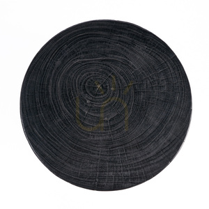 BAZAR BIZAR The Squat Spot pall i massivt trä, svart, 40 × 40 × 50 cm small 4