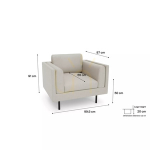 CHELSEA Fåtölj – Cream City Sofa small 4