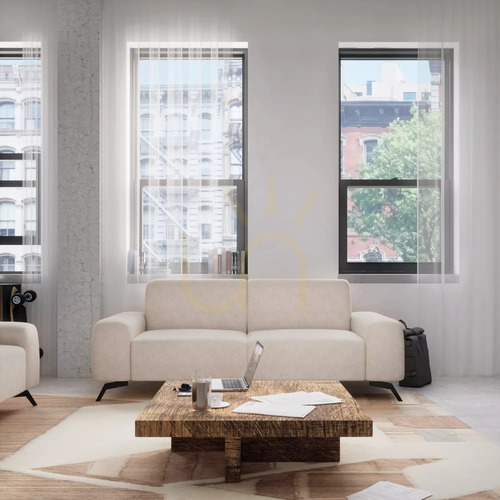 Kontrollera SOHO tvåsitssoffa – Beige City Sofa
