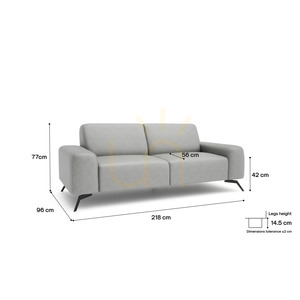 SOHO tvåsitssoffa – Silver City-soffa small 4