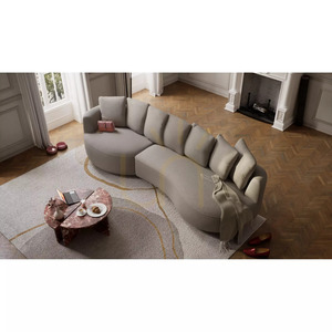 BELLEVILLE hörnsoffa med 4 sittplatser – färg: taupe från City Sofa small 5