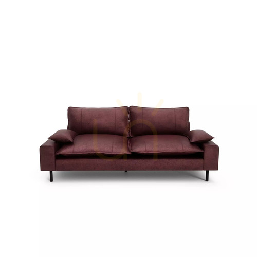Kontrollera AVENTINE tvåsitssoffa – Burgundy City Sofa