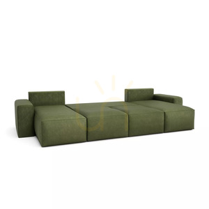 JORDAAN Hörnsoffbädd – U-formad – Khaki, City Sofa small 4