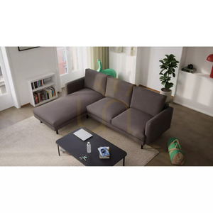 BRERA 4-sitsig hörnsoffa (vänstersidig) – färg: taupe från City Sofa small 5