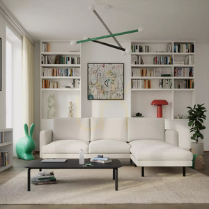 BRERA hörnsoffa med 4 sittplatser – Beige City Sofa small 1